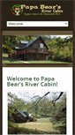 Mobile Screenshot of papabearsrivercabin.com